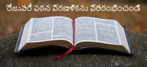 
తెలుగు బైబిలు పఠన ప్రణాళికలు

